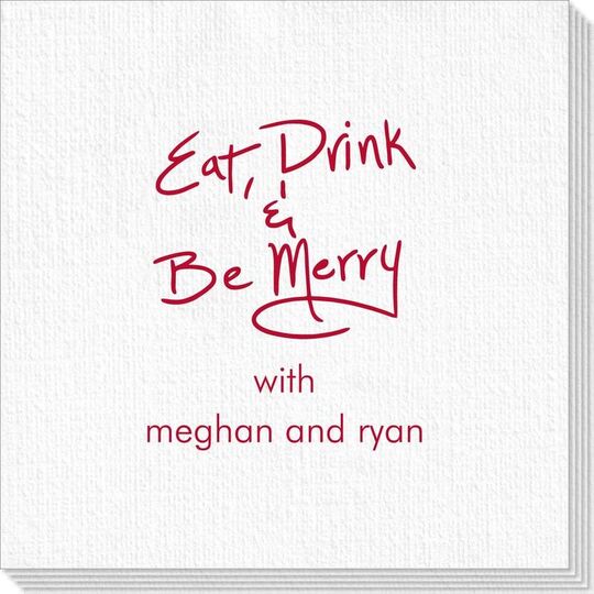 Fun Eat Drink & Be Merry Deville Napkins
